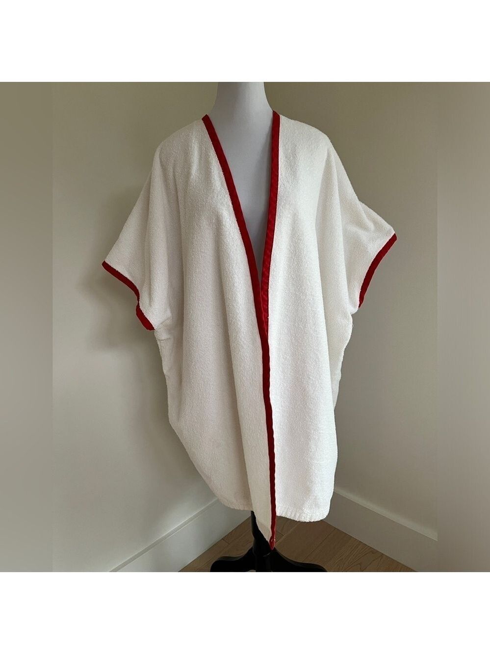 CAULFEILD CANADA Vintage Terry Towel Swimsuit Coverup Nordic Spa Sauna Pool Cozy